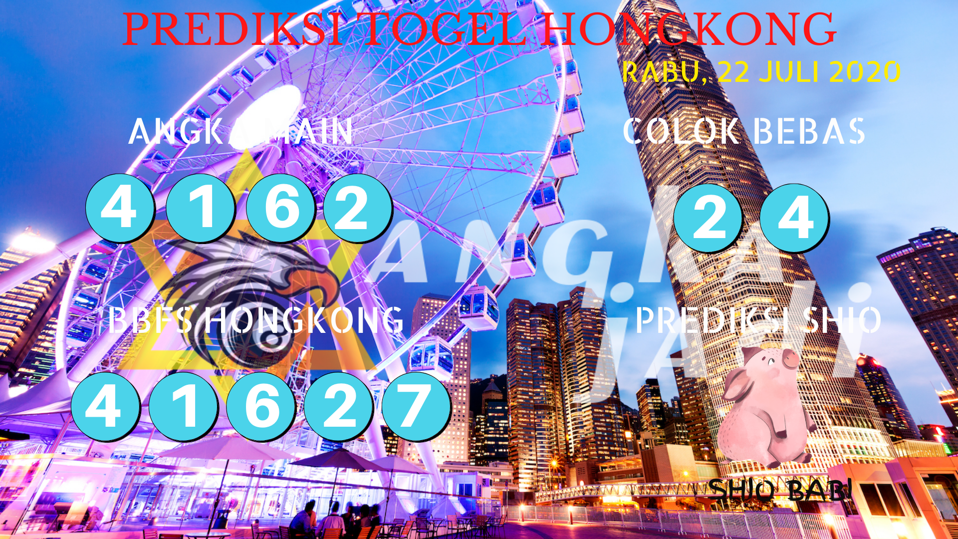 Bocoran Togel Hongkong 22 Juli 2020
