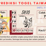 Prediksi togel Taiwan akurat dan jitu