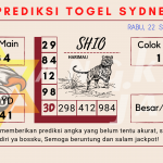 Prediksi togel Sydney akurat dan jitu