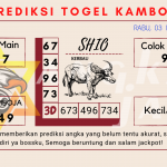 Prediksi togel kamboja akurat dan jitu