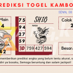 Prediksi togel kamboja akurat dan jitu