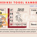 Prediksi togel kamboja akurat dan jitu