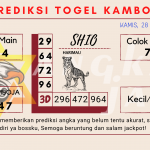 Prediksi togel kamboja akurat dan jitu