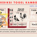 Prediksi togel kamboja akurat dan jitu