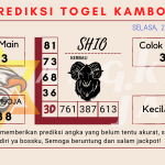 Prediksi togel kamboja akurat dan jitu