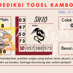 Prediksi togel kamboja akurat dan jitu