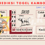 Prediksi togel kamboja akurat dan jitu