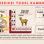 Prediksi togel kamboja akurat dan jitu