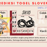 Prediksi togel Slovenia akurat dan jitu