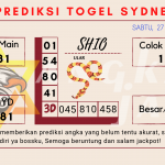 Prediksi togel Sydney akurat dan jitu