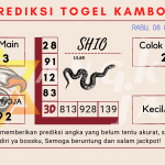 Prediksi togel kamboja akurat dan jitu