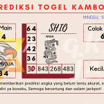 Prediksi togel kamboja akurat dan jitu