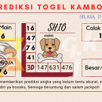 Prediksi togel kamboja akurat dan jitu