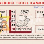 Prediksi togel kamboja akurat dan jitu