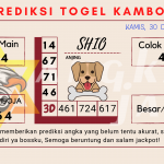 Prediksi togel kamboja akurat dan jitu