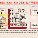 Prediksi togel kamboja akurat dan jitu