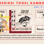 Prediksi togel kamboja akurat dan jitu