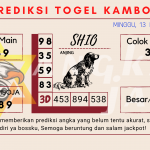 Prediksi togel kamboja akurat dan jitu