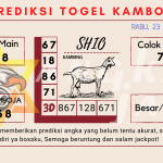 Prediksi togel kamboja akurat dan jitu