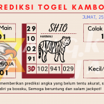 Prediksi togel kamboja akurat dan jitu