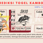 Prediksi togel kamboja akurat dan jitu