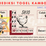 Prediksi togel kamboja akurat dan jitu