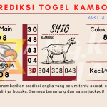 Prediksi togel kamboja akurat dan jitu