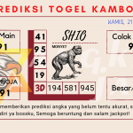 Prediksi togel kamboja akurat dan jitu