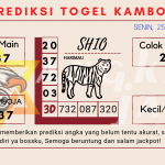 Prediksi togel kamboja akurat dan jitu