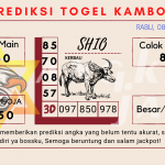 Prediksi togel kamboja akurat dan jitu