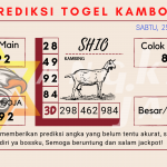 Prediksi togel kamboja akurat dan jitu