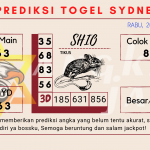 Prediksi togel Sydney akurat dan jitu 2022