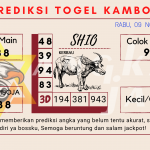 Prediksi togel kamboja akurat dan jitu