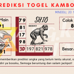 Prediksi togel kamboja akurat dan jitu