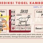 Prediksi togel kamboja akurat dan jitu